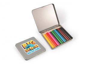 Colouring Pencils in Tin