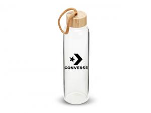 Glass Drink Bottles With Bamboo Lids (750ml)