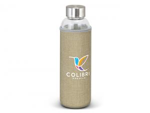 Hayley Glass Drink Bottles With Natural Sleeve (600ml)