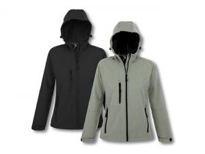 Womens Softshell Jackets With Hood (340gsm)
