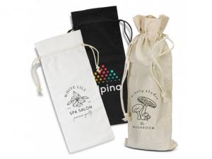 Wine Cotton Drawstring Bags