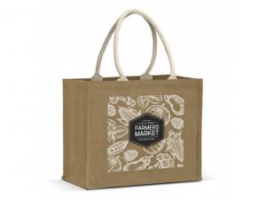 Large Eco Starch Tote Bags with Jute Handles (29L)