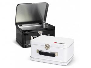 Retro-Lunchboxen aus Blech mit Tragegriff (800ml)