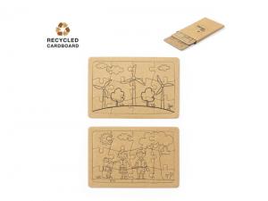 Puzzle-Sets aus recycelter Pappe