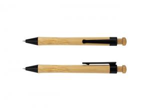 Retractable Bamboo Ballpoint Pens