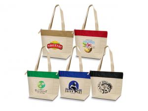 Cotton Cooler Bags with Colour Trim