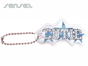 4 Colour Process Printed PVC Key Chains