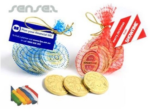 Chocolate Coins Money Bags