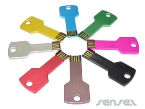 Schlank Farbe Metall Key Shaped Sticks (2 GB USB)