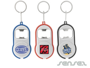 Curvey Bottle Opener Torch Key Chains