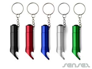 Personalized Bottle Opener Keyrings (Flashlight)