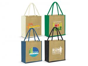 Two-Tone Enviro Jute Tote Bags
