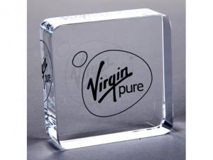 Square Crystal Paper Weights