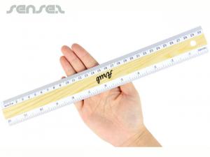 Plastic Wooden Rulers (30cm)