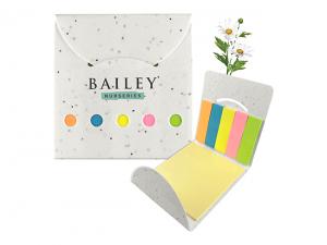 Daisy Seeded Sticky Note Pads