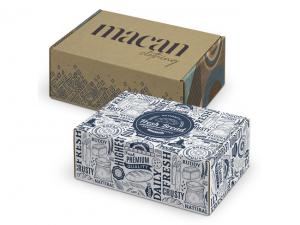 Die Cut Boxes with Hinged Lid  (225x167x83mm)