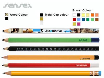XXL Vollfarbdruck Riesen Bleistifte (24cm)