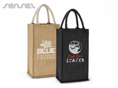 Eco Jute Double Wine Bags