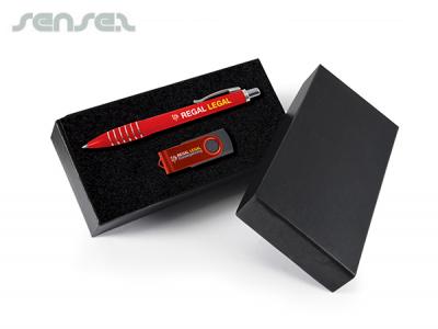 Max Corporate USB + Pen Gift Sets