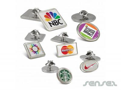 Verschiedene Stadt-Revers-Stifte