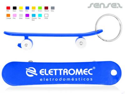 Skateboard Bottle Opener Keychain