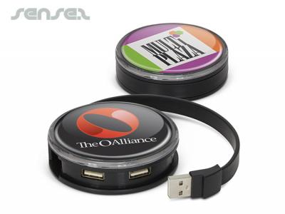 Kreisfoermige USB 2.0 Hubs mit vier Ports