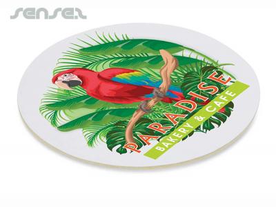 フルカラーボール紙コースター - ラウンド