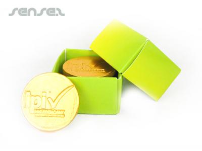 Chocolate Coins In Mini Boxes
