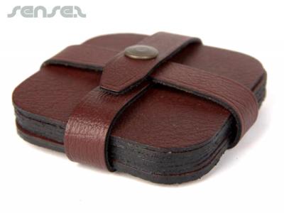 オーストラリア製レザーコースターセット（8本セット）