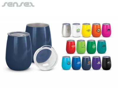 Ovoid Vacuum Thermo Tumbler Cups (300ml)