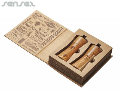 ビショップ木製ソルトとペッパーグラインダセット