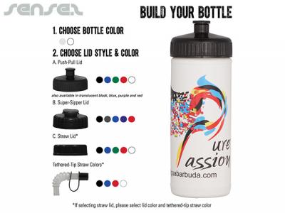 Vollfarbige BPA-freie Wasserflaschen 500ml