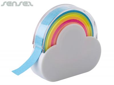 Rainbow Memo Tape Dispensers