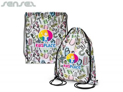 フルカラーポリエステルドローストリングバックパックを分解する