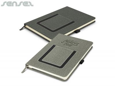 Alliエンボスヘザーノート付きポケットA5