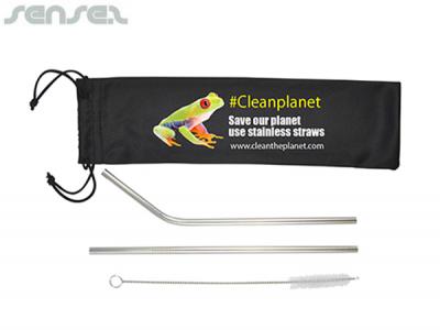 ブラシで2&times;ステンレスストロー