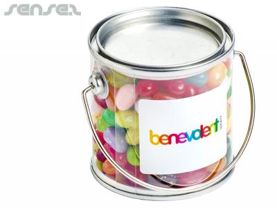 Clear Bucket Filled With JELLY BELLY Jelly Beans (180g)
