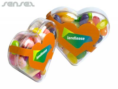 JELLY BELLY Jelly Beans In Heart Shaped Box