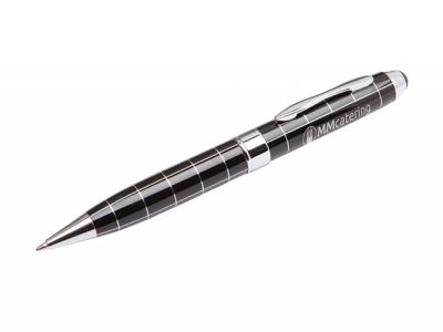 Laser Pin Striped Metal Pens