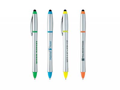Dexta Silver Stylus Highlighter Pens