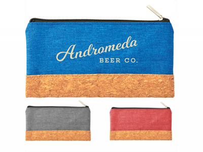 Cork Bottom Pencil Case Pouches