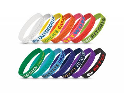 Debossed Silicon Event Wrist Bands