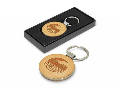 Beech Wooden Keychains (Round)