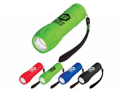 COB-Taschenlampen mit Gummi-Finish