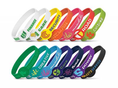 Embossed Zircon Silicone Wrist Bands