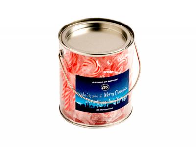 Candy Cane Filled Tins (x 40)