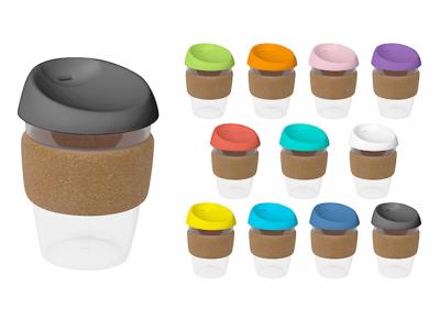 BPA Free India Plastic Cups With Cork Band (340ml)