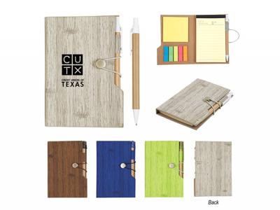 Wood Look Notebook With Sticky Notes