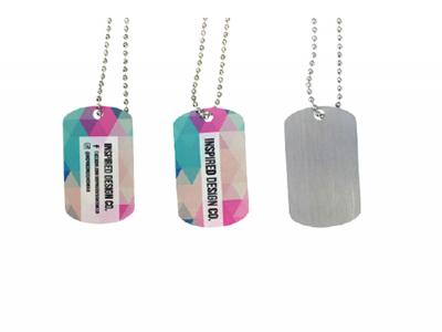 Brushed Aluminium Dog Tags