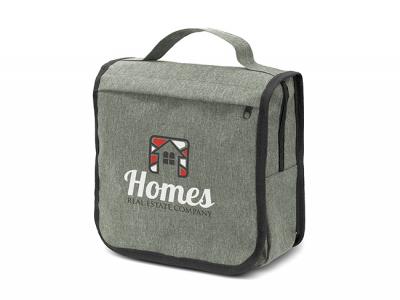 Two-Tone Heather Style Toiletry Bags